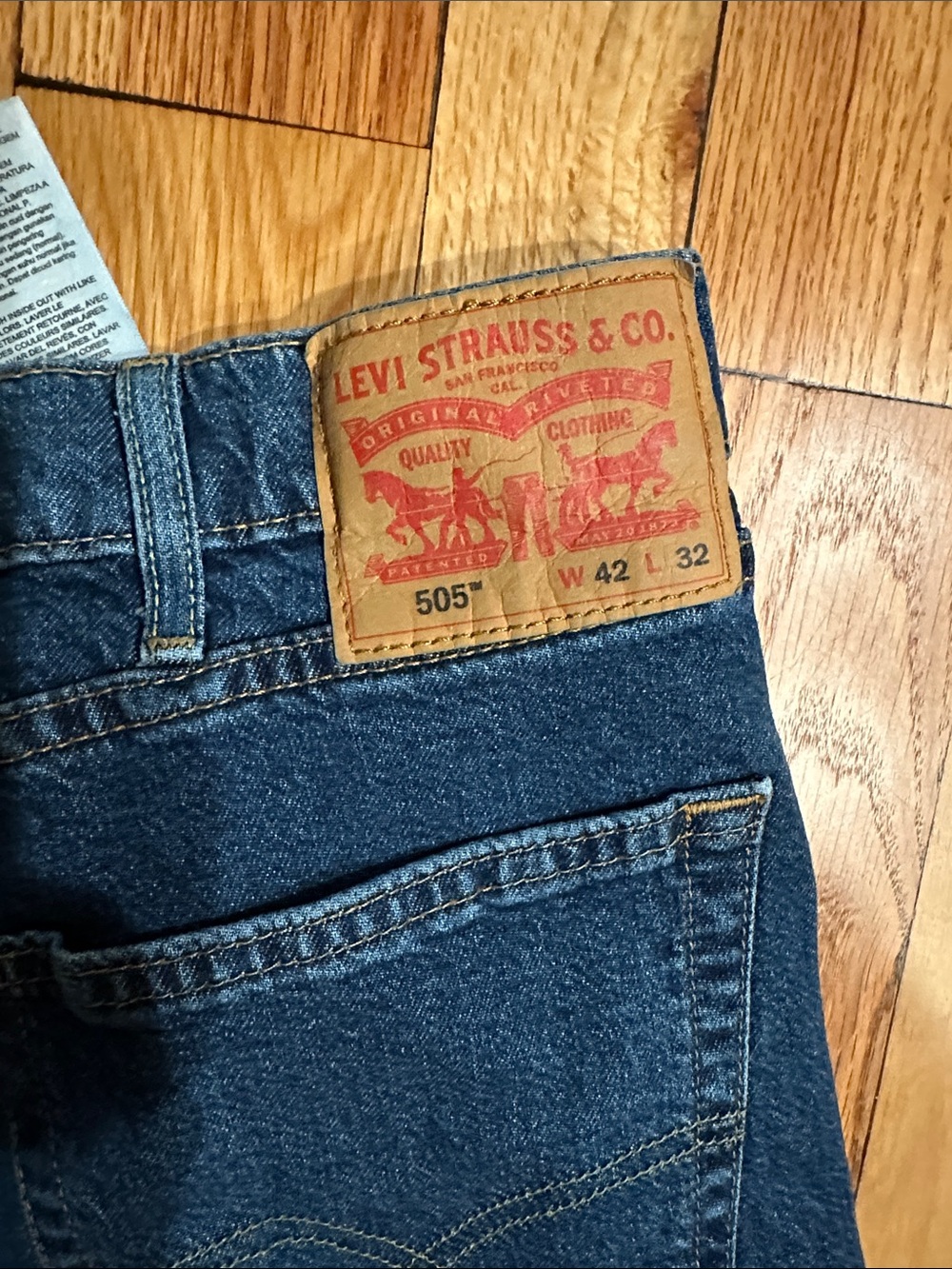 Levi's Straight Men’s Jeans in Dark Blue Denim